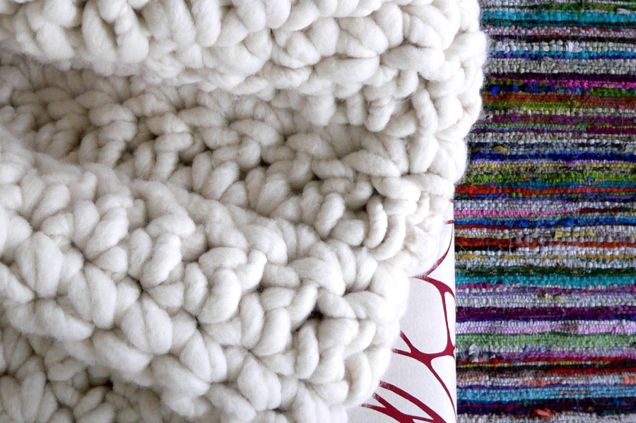 Crochet chunky throw discount blanket