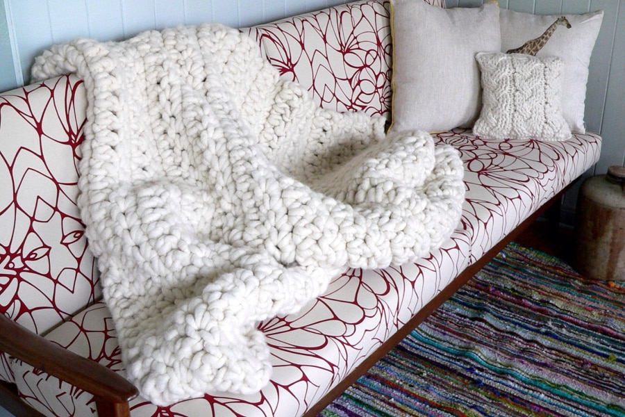 Cold Hands Warm Heart Chunky Blanket Homelea Lass