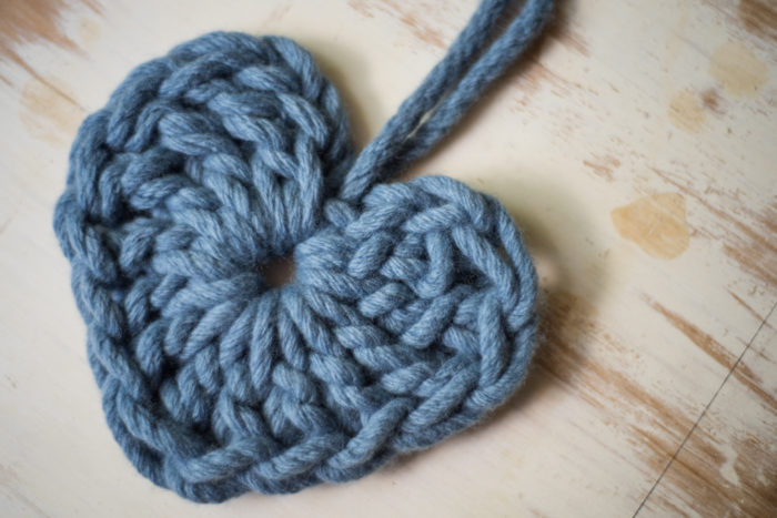 Chunky Heart Free Crochet Pattern | Homelea Lass