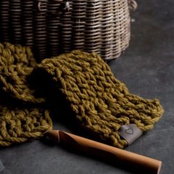 Chunky Scarf Crochet Kit - Australian Merino Wool | Homelea Lass Contemporary Crochet