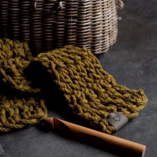 Chunky Scarf Crochet Kit – Australian Merino Wool | Homelea Lass Contemporary Crochet