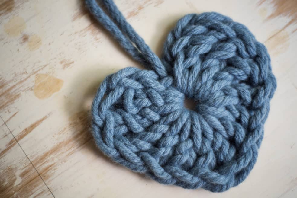 Chunky Wool Heart | hand crafted by Homelea Lass using 100% Australian grown and processed merino wool