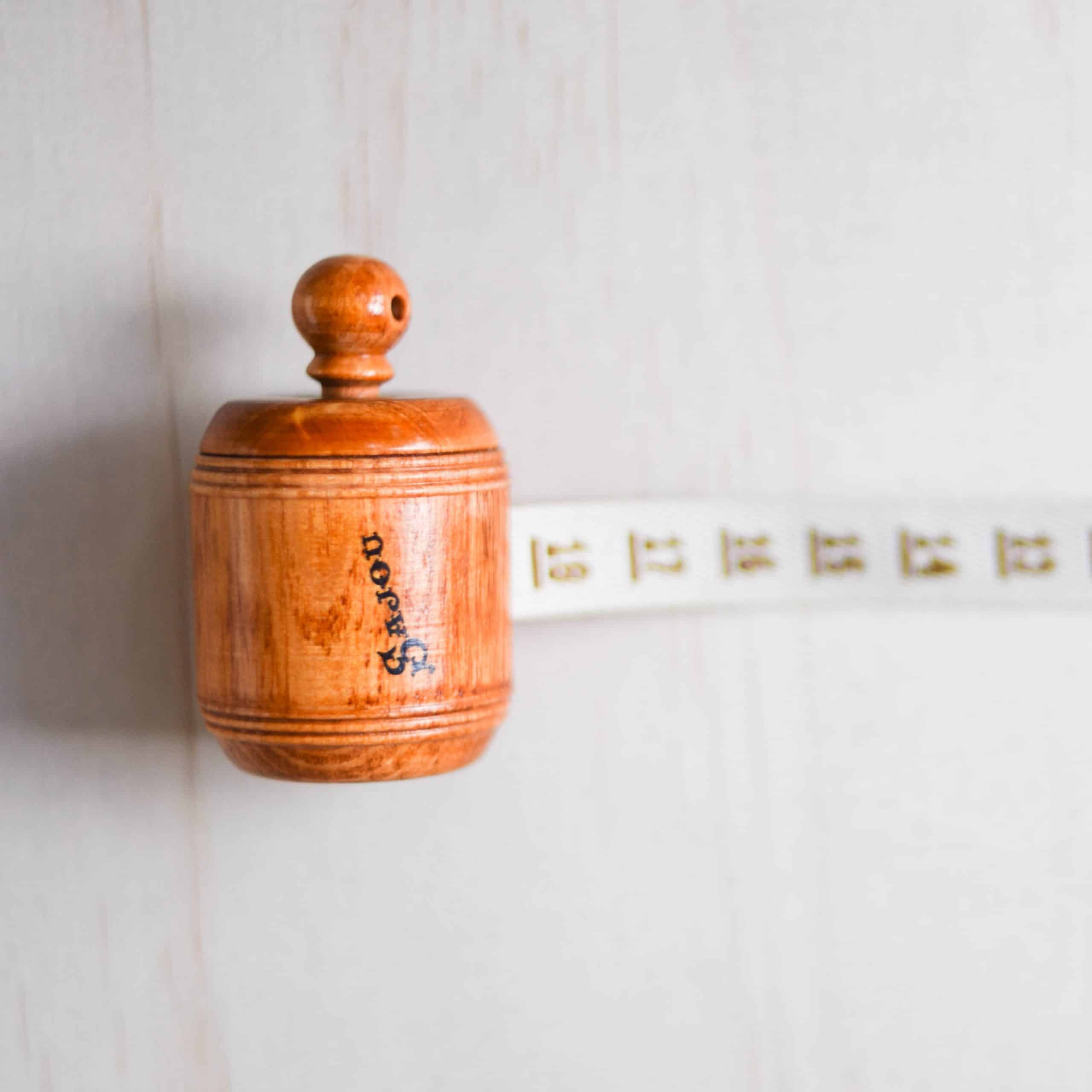 Vintage Wooden Tape Measure Sajou | Homelea Lass