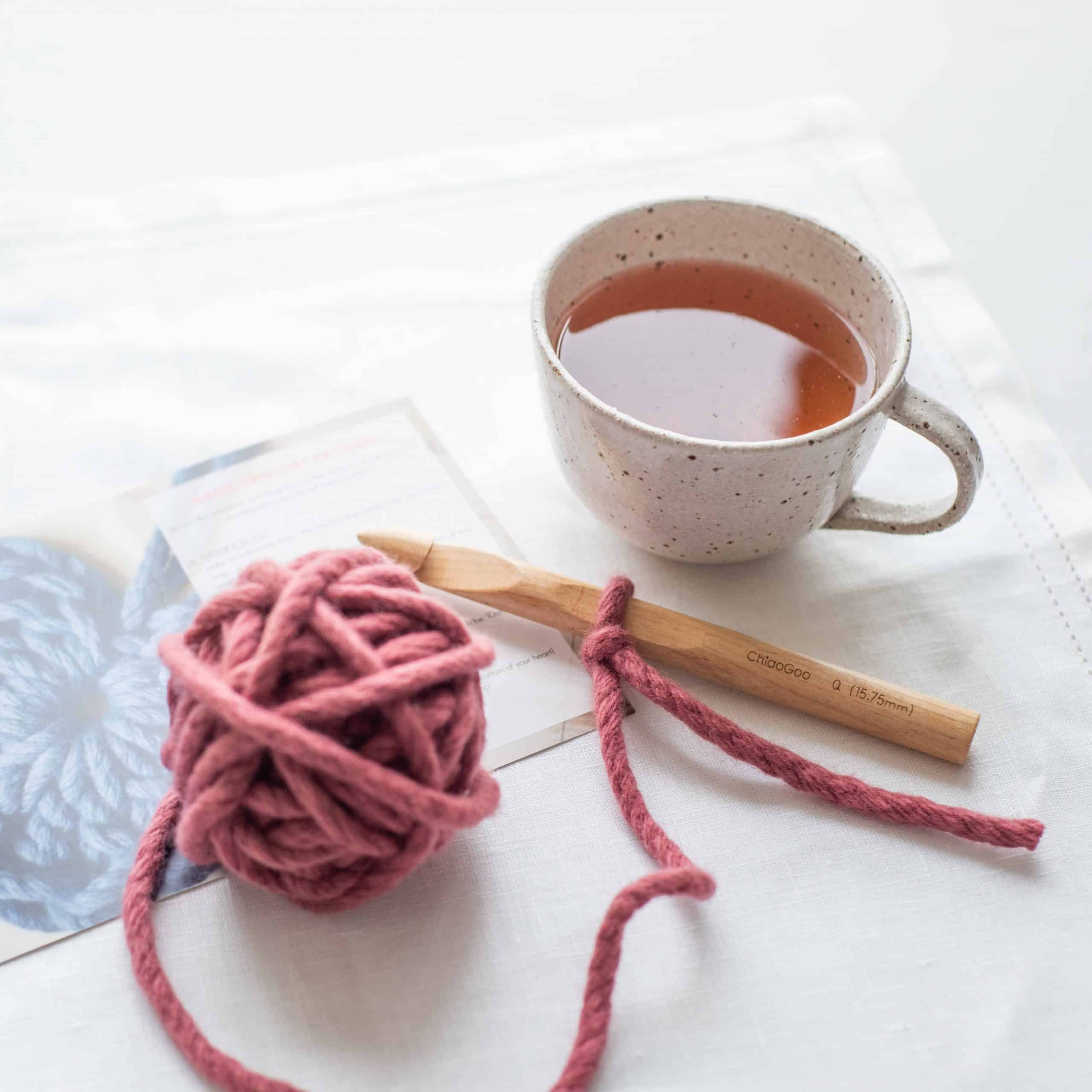 Chunky Heart Crochet Kit - Australian Merino Wool | Homelea Lass