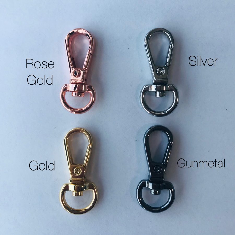 Clips for Bags and Keys - rose gold, gold, silver, gunmetal, antique brass, nickel free, small | Homelea Lass