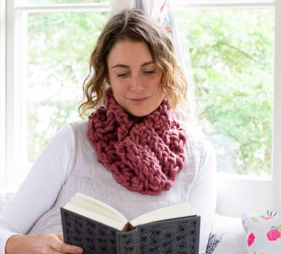 Melbourne Snood - chunky Australian Merino Wool Yarn | Homelea Lass