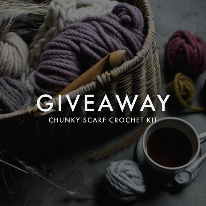Chunky Scarf Crochet Kit Giveaway | Homelea Lass