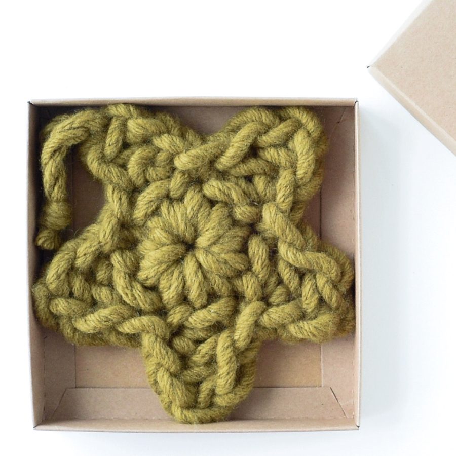 Boxes for gifting your made hearts and stars | Homelea Lass Contemporary Crochet