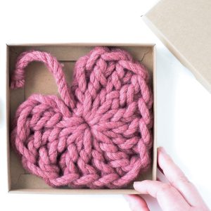 Boxes for gifting your made hearts and stars | Homelea Lass Contemporary Crochet