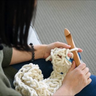 Warm Heart Blanket - Chunky Blanket Crochet Pattern | Homelea Lass Contemporary Crochet