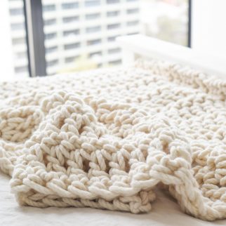 Warm Heart Blanket – Chunky Blanket Crochet Pattern | Homelea Lass Contemporary Crochet