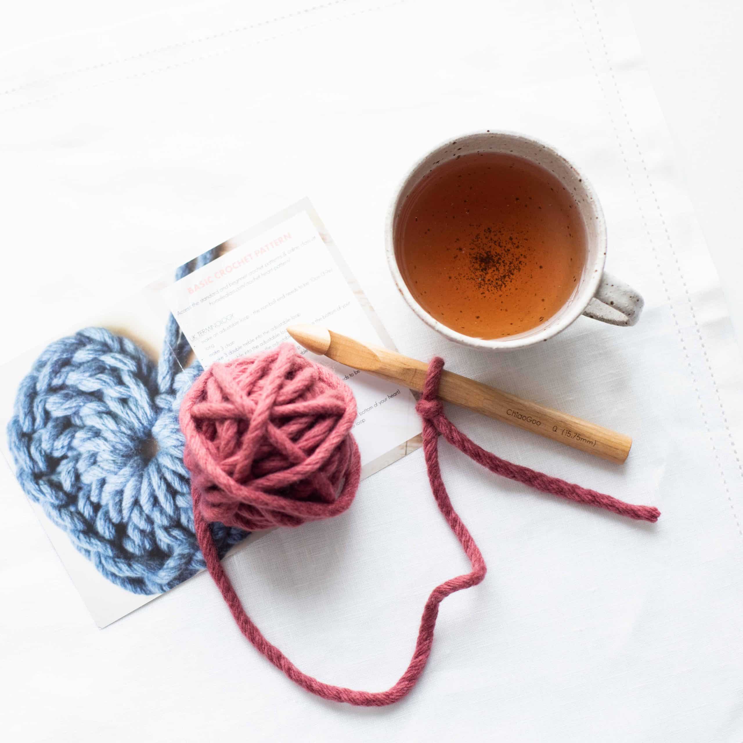 Christmas Hearts and Tea Crochet Kit | Homelea Lass Contemporary Crochet