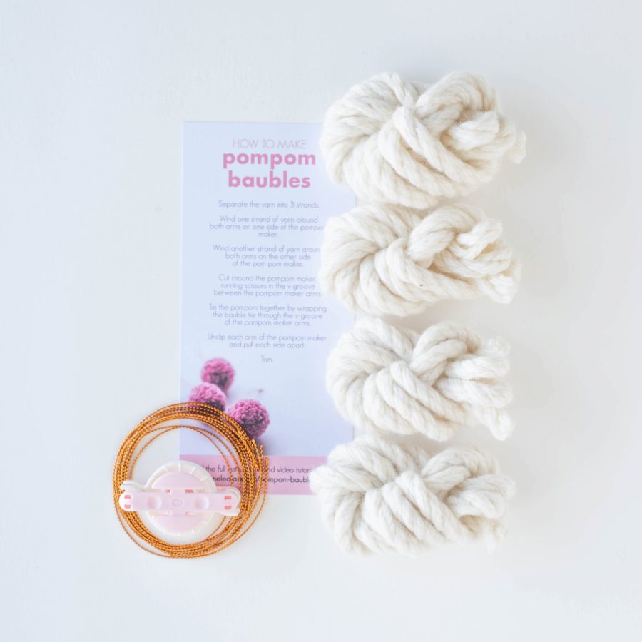 PomPom Bauble Kit | Homelea Lass Contemporary Crochet