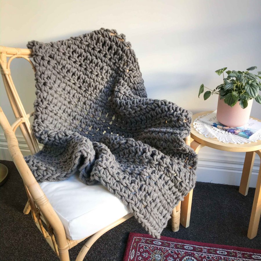 Donkey Warm Heart Blanket Crochet Kit | Homelea Lass Contemporary Crochet
