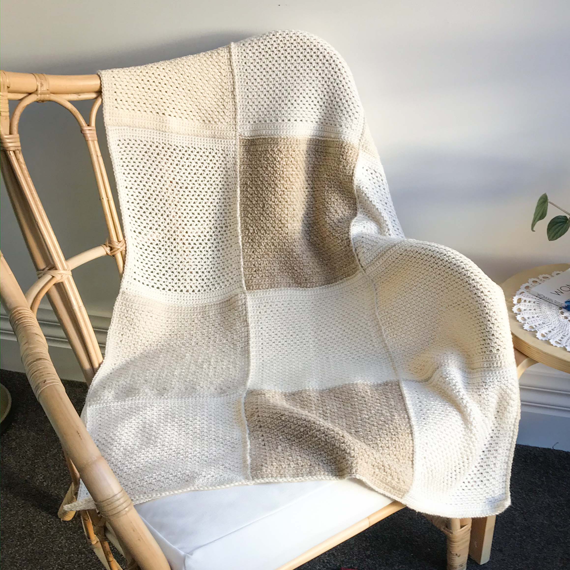 Fibre Exploration Blanket – Homelea Lass contemporary crochet