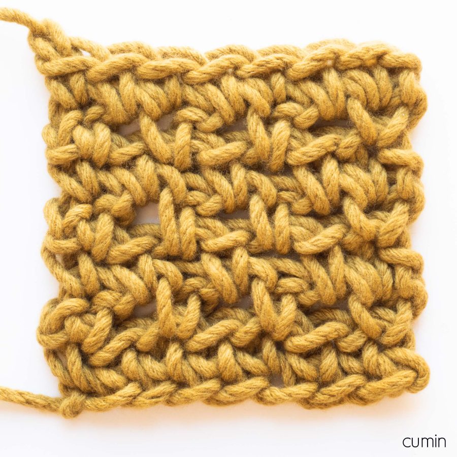 Diamond Blanket Colour Sample - web square - cumin | Homelea Lass contemporary crochet