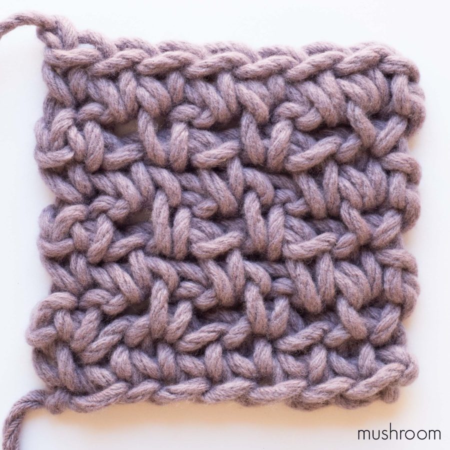 Diamond Blanket Colour Sample - web square - mushroom | Homelea Lass contemporary crochet