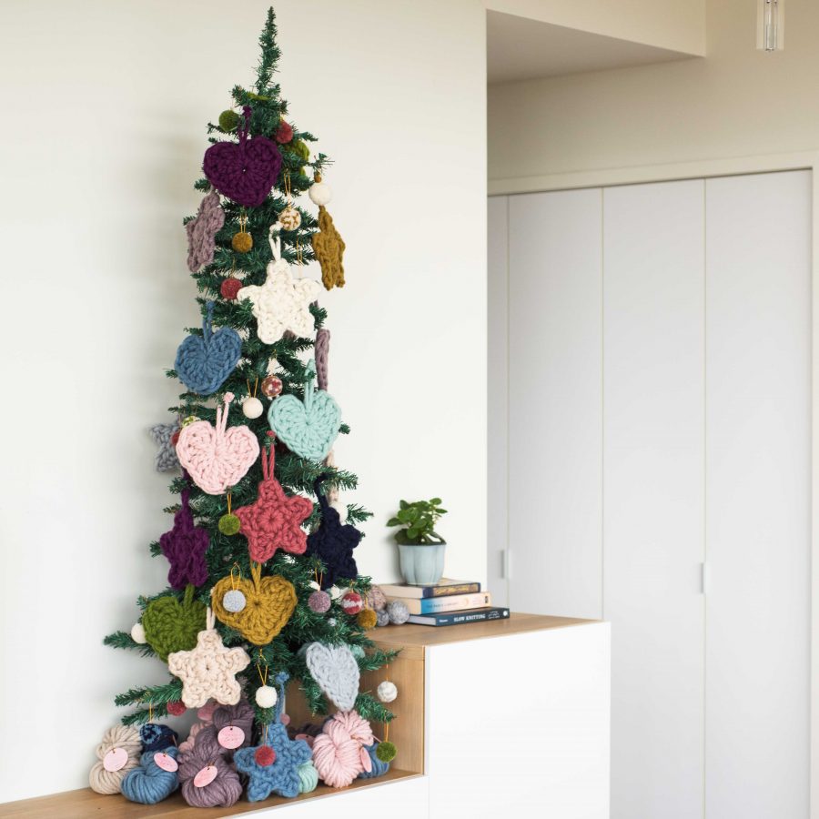 Advent Crochet Kit - hearts and stars | Homelea Lass Contemporary Crochet