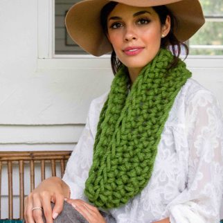 Grounded Cowl crochet pattern and online course | Homelea Lass contemporary crochet