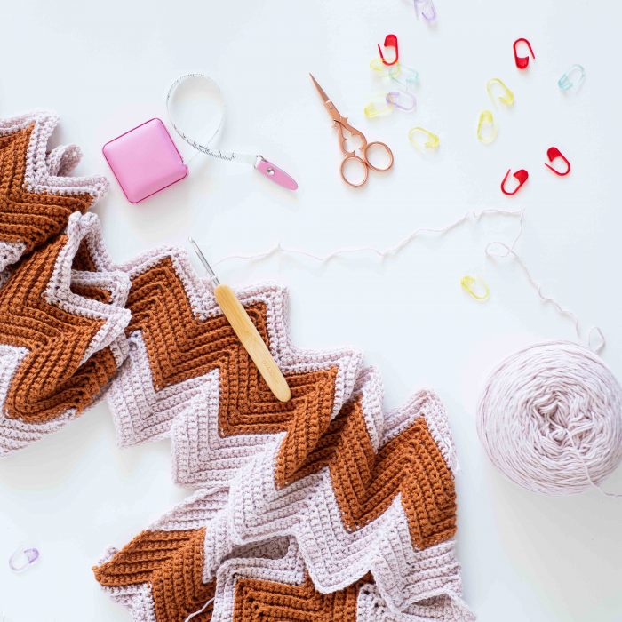 Calm Chevron Blanket Crochet Kit — Homelea Lass : Homelea Lass