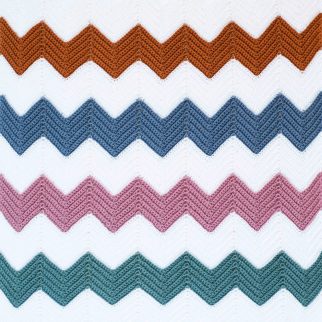 Calm Chevron Blanket crochet kit | Homelea Lass contemporary crochet