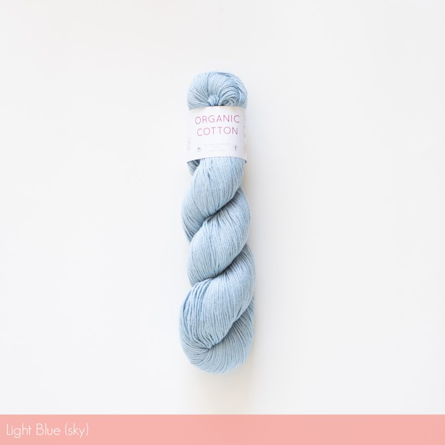 Organic Cotton sky | Homelea Lass contemporary crochet