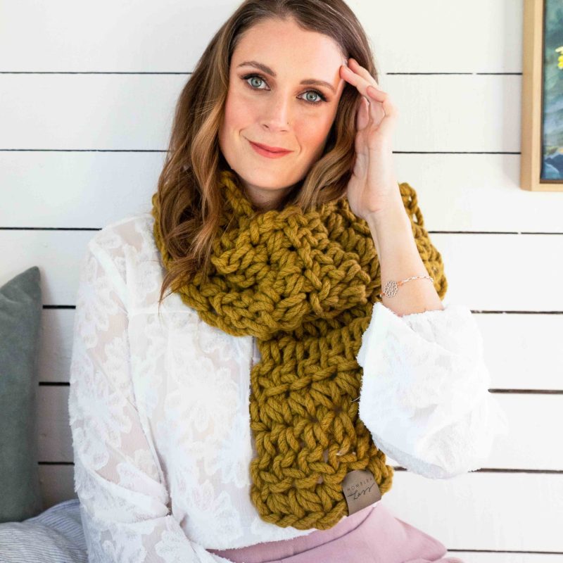 Chunky Scarf Crochet Kit (learn to crochet) — Homelea Lass : Homelea Lass