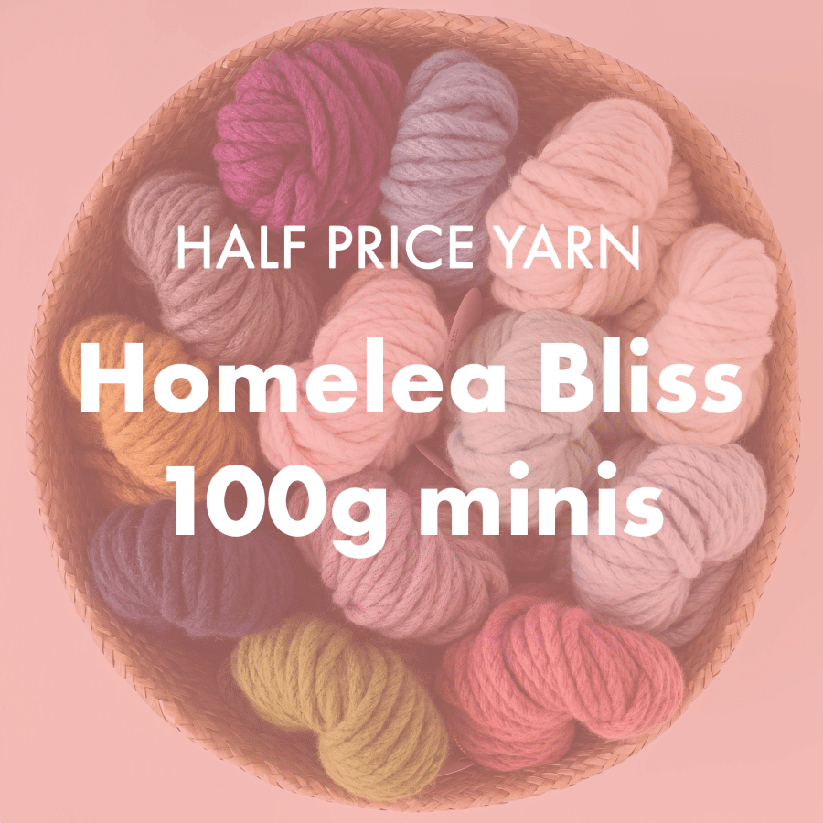 Homelea Bliss Super Chunky Merino Wool Yarn - 100g mini balls - half price!
